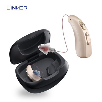 LINNER Clarity OTC Hearing Aids - Black