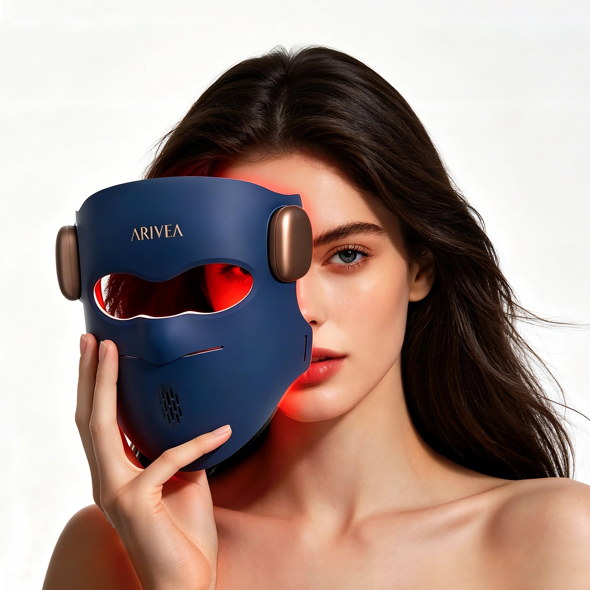 Arivea Hibiscus Pro Red Light Face Mask- Blue
