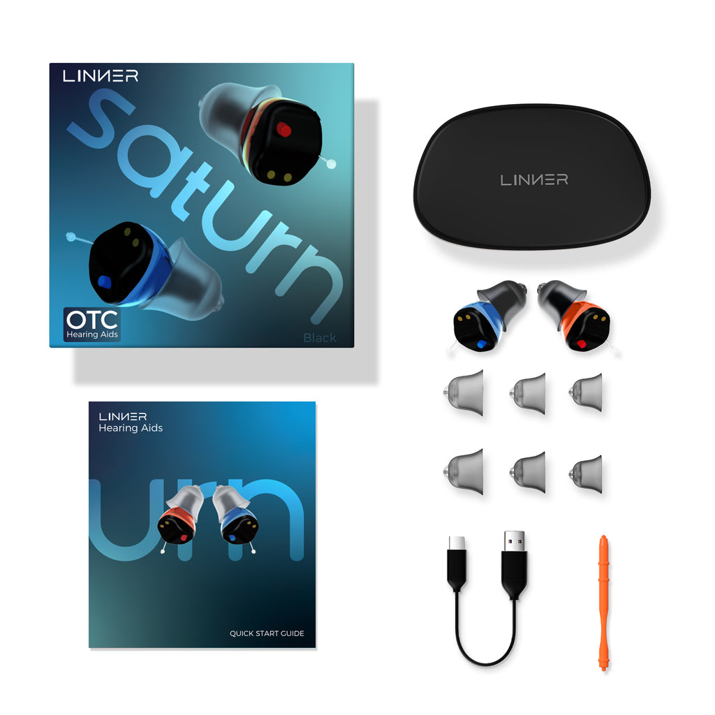 Linner Saturn OTC Hearing Aids [FSA & HSA Eligible]