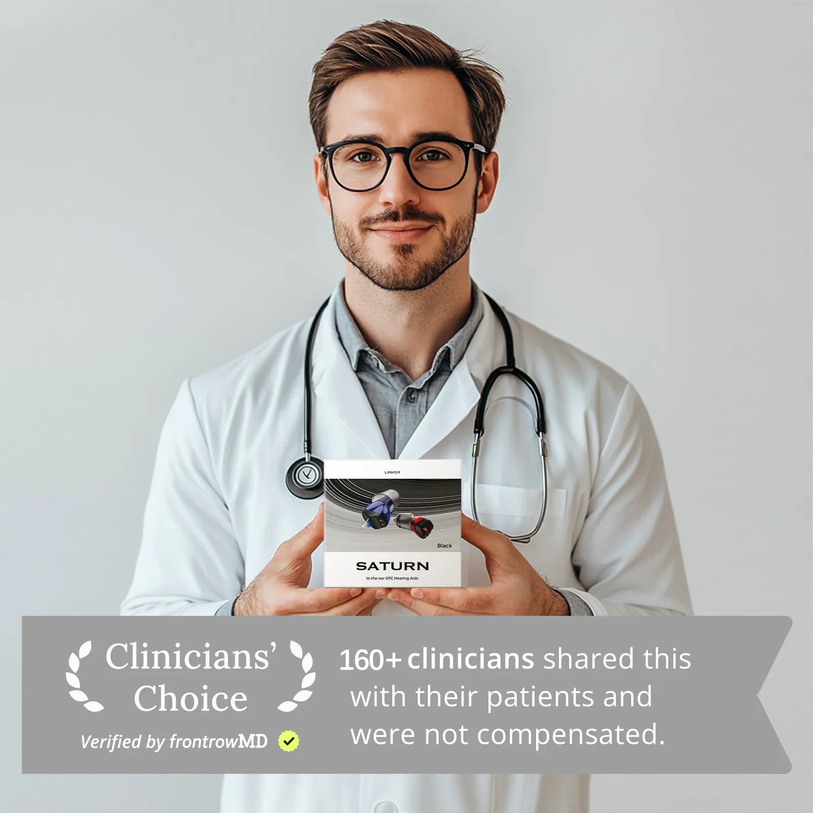 Linner Saturn Series mini-CIC OTC Hearing Aids