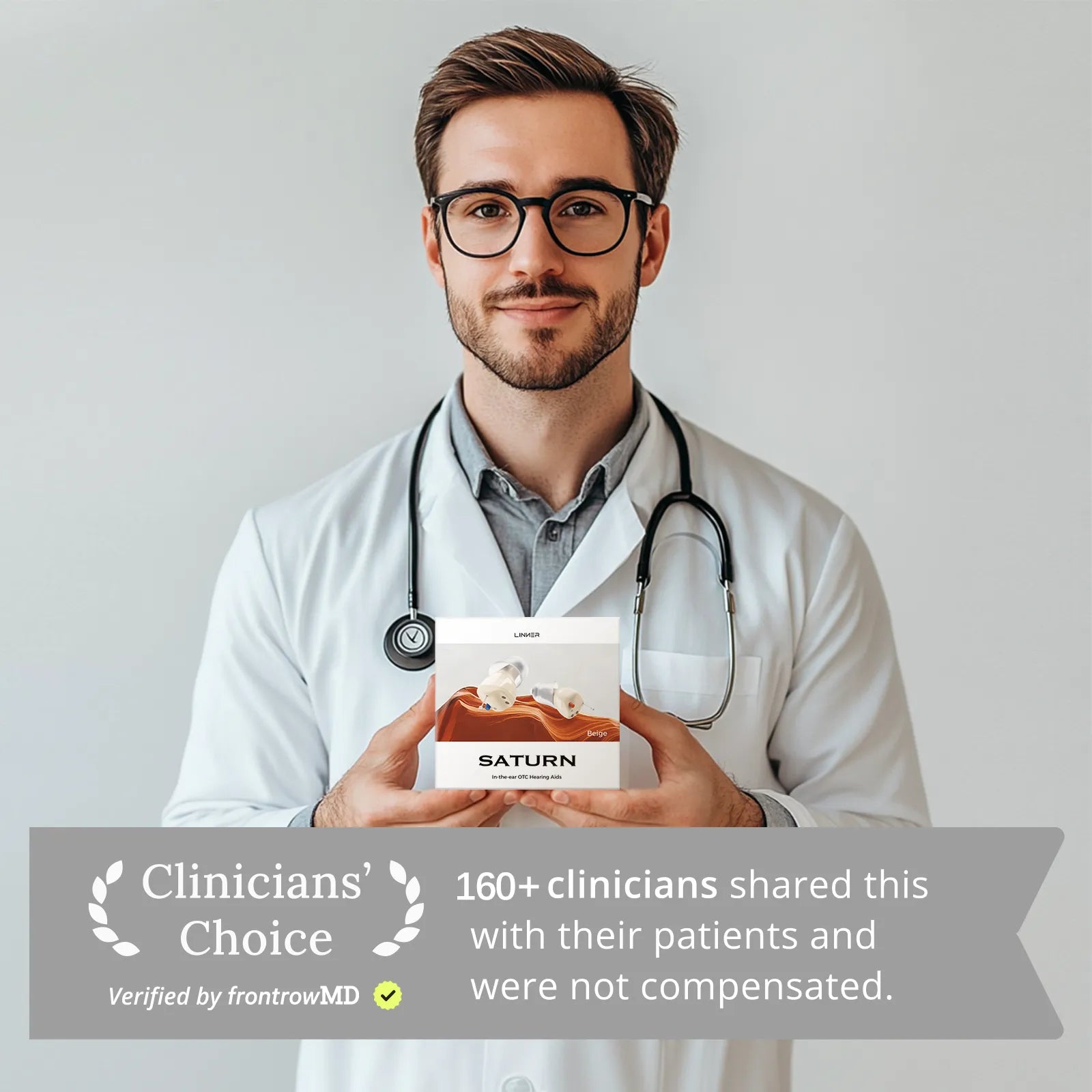 Linner Saturn Series mini-CIC OTC Hearing Aids